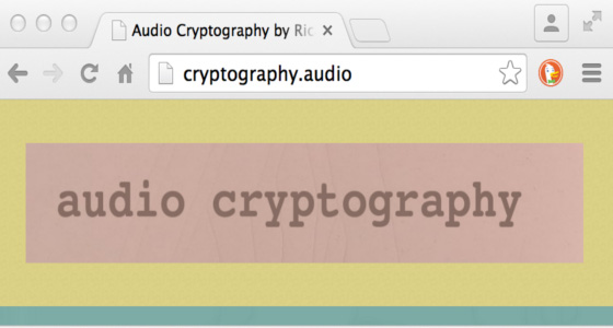 Audio cryptography 